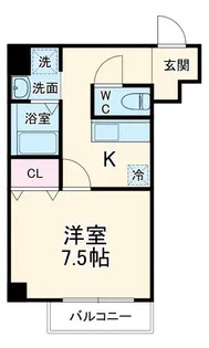 アヴェーレ早苗町【8階】の間取り