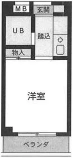 クロノス三ツ境【1階】の間取り