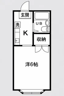 エーリフローレンス【1階】の間取り