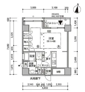 東雲キャナルコートCODAN18号棟【4階】の間取り