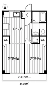 練馬マンション【2階】の間取り