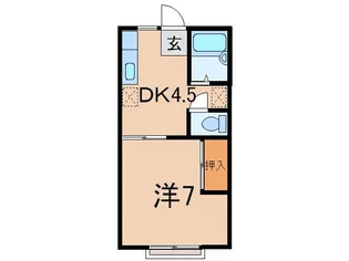 セピアコーポA【1階】の間取り