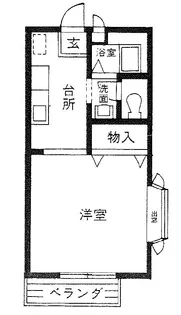 エコーハイツV【2階】の間取り