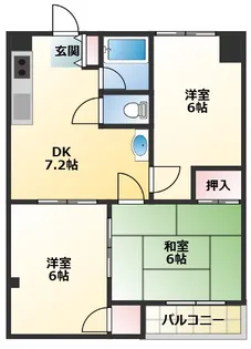 ファミーユ落合【3階】の間取り