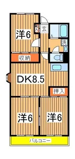 第5千代田マンション【3階】の間取り