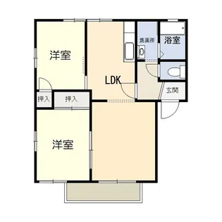 ぱすとらる51A棟【2階】の間取り