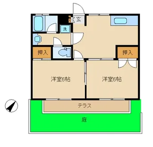 森ハイツ【1階】の間取り