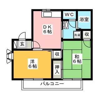 ガーデンヒルズC【2階】の間取り
