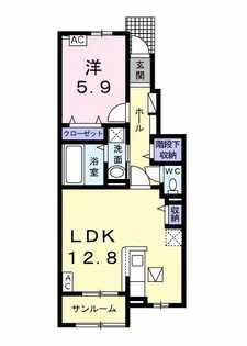クエイルA【1階】の間取り
