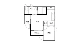 ローズハウス弐番館【3階】の間取り