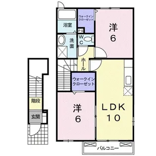 エステート・ステラ2号館【2階】の間取り
