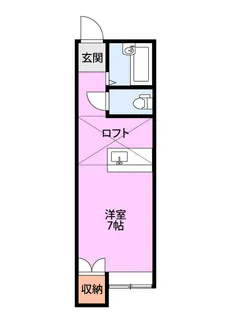 サンライズ関屋【2階】の間取り