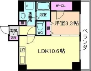 ODESSA西天満【4階】の間取り