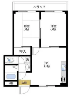 安室マンション【3階】の間取り