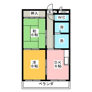 大矢クリーンハイツ【3階】の間取り