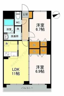 ディアコート【5階】の間取り
