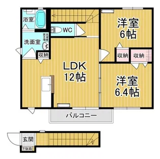 Le Lien (ル リアン)II【2階】の間取り