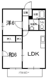 ロイヤルペガサス【2階】の間取り