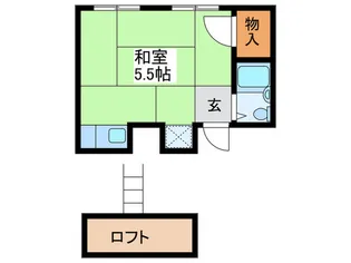 プラムハイツ【1階】の間取り