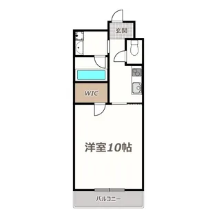 グラート西田辺【2階】の間取り