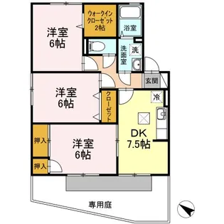 ソフィアコート B棟【1階】の間取り