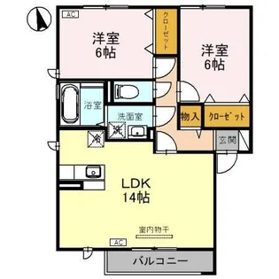 プルーリオン S棟【2階】の間取り