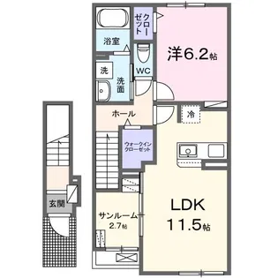 エトワール B【2階】の間取り