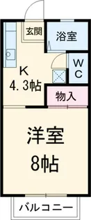 フローリッシュ・辰【2階】の間取り