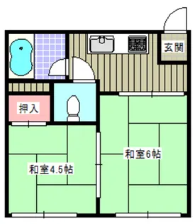 コーポ藤村【1階】の間取り