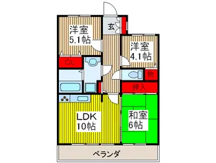 レクセルプラザ西川口【6階】の間取り