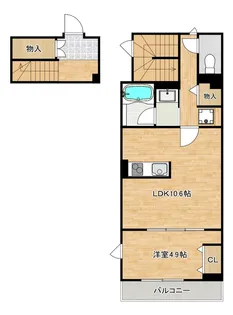 サンライズ【2階】の間取り