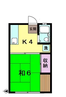 キリンハイツ【2階】の間取り