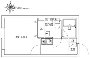 Ludens北千住【4階】の間取り