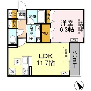 D-Luminare B【1階】の間取り