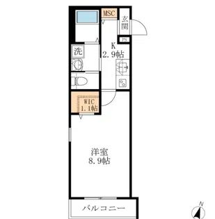 【へーベルメゾン】アクシス南浦和【3階】の間取り