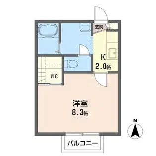 シャーメゾン花渕【2階】の間取り