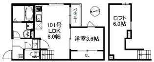 Clair Villa【1階】の間取り