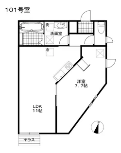 アリエッタ【1階】の間取り