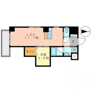 アーバンパレス医大前【5階】の間取り