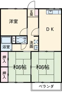 ガーデンオオツ【1階】の間取り