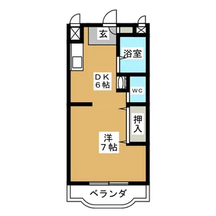 サンハイツこざくら【2階】の間取り