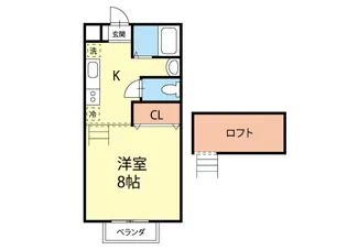 コーポこうのII【1階】の間取り