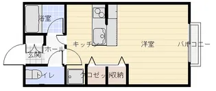 DIコーポサンライズA【1階】の間取り