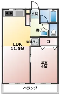 グリーンコーポ【2階】の間取り