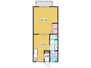 ●コーポ由貴【2階】の間取り