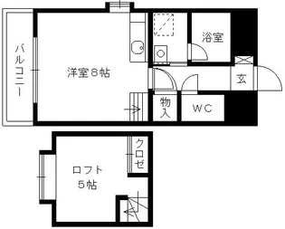 日吉壱番館【8階】の間取り