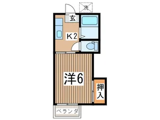 コ-ポ中里【2階】の間取り