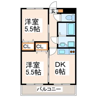 クイーンズシャトレー【3階】の間取り