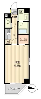 ベルメゾン若林【5階】の間取り