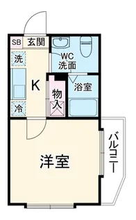 ラパン大久保【1階】の間取り